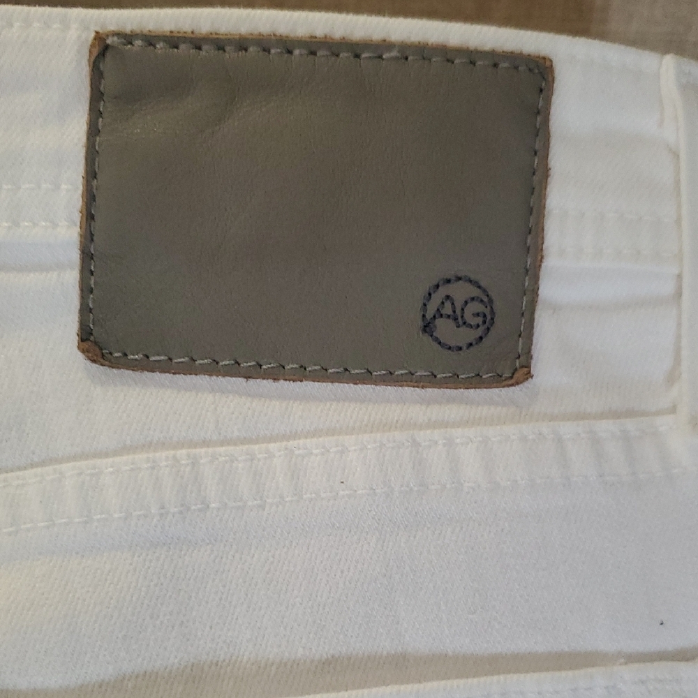 AG Adriano Goldschmied Tellis Slim Fit White Modern Slim Jeans - Picture 12 of 13